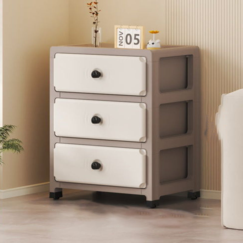 Modern Minimalist Rectangular PP Storage Cabinet 3/4/5/6-Tier For Living Room