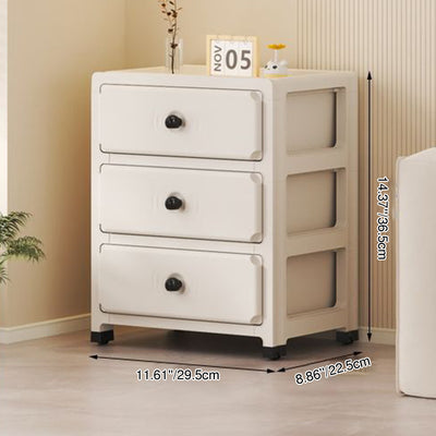 Modern Minimalist Rectangular PP Storage Cabinet 3/4/5/6-Tier For Living Room