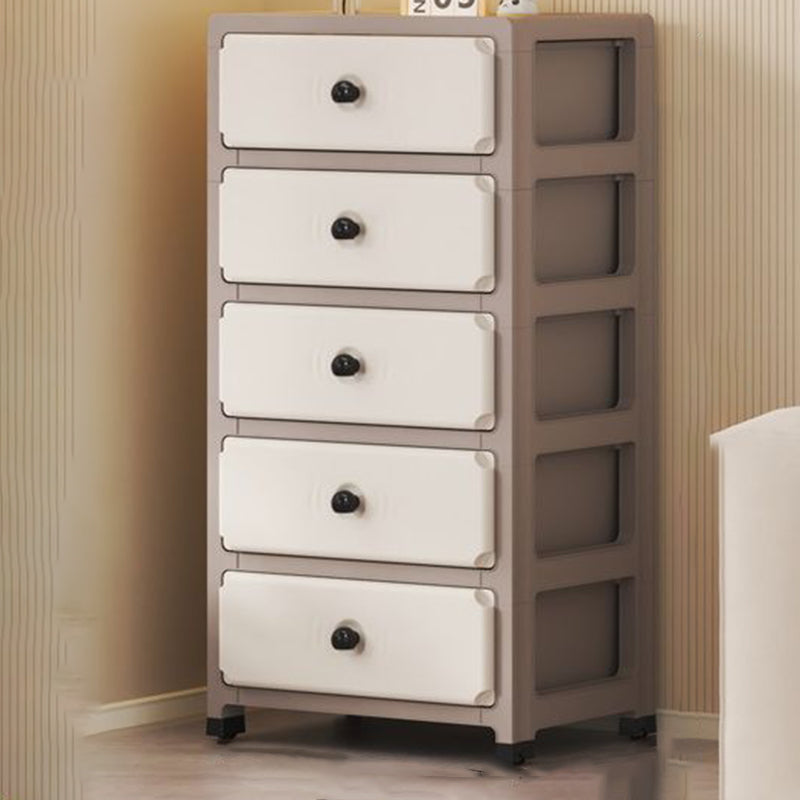 Modern Minimalist Rectangular PP Storage Cabinet 3/4/5/6-Tier For Living Room