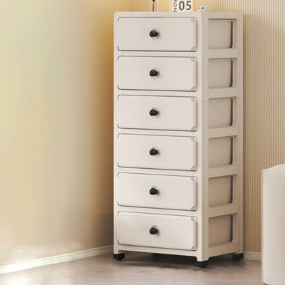 Modern Minimalist Rectangular PP Storage Cabinet 3/4/5/6-Tier For Living Room