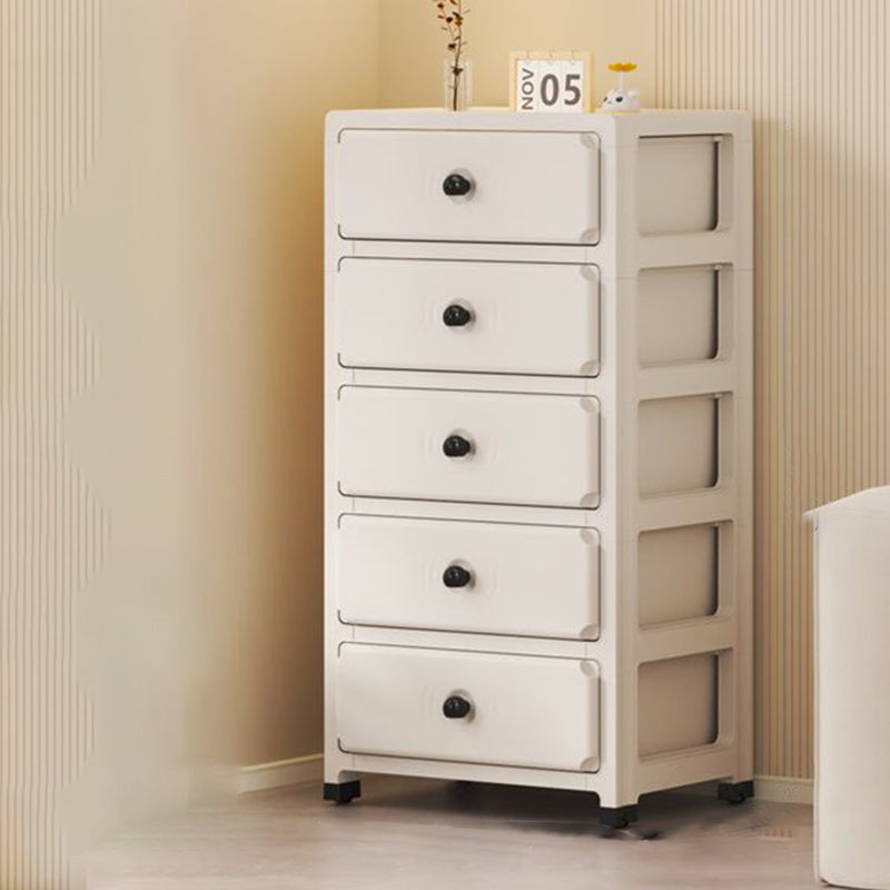 Modern Minimalist Rectangular PP Storage Cabinet 3/4/5/6-Tier For Living Room