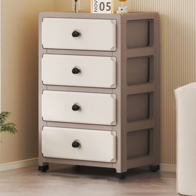 Modern Minimalist Rectangular PP Storage Cabinet 3/4/5/6-Tier For Living Room