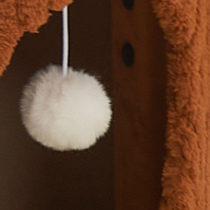 Arbre à chat contemporain créatif à panneau en forme d’arbre rond en sisal, 1/2/3 niveaux, pour salon 