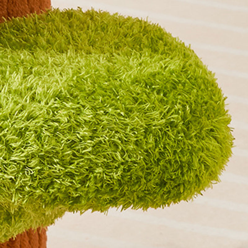 Arbre à chat contemporain créatif à panneau en forme d’arbre rond en sisal, 1/2/3 niveaux, pour salon 