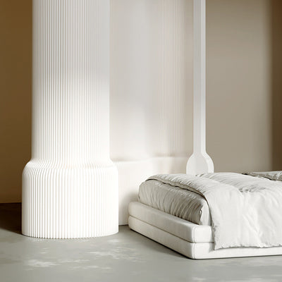 Modern Art Deco Rectangular Kraft Paper Acrylic Extendable Room Divider For Living Room