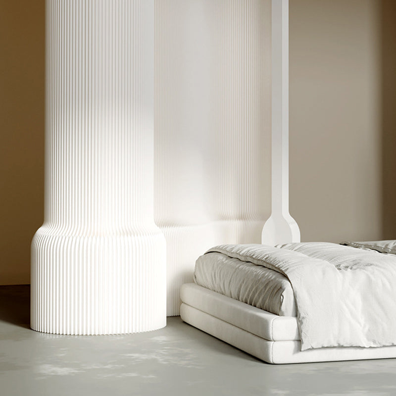 Modern Art Deco Rectangular Kraft Paper Acrylic Extendable Room Divider For Living Room