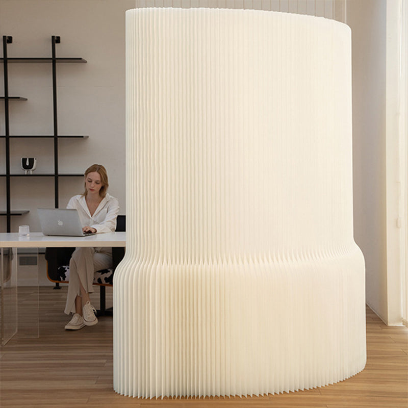 Modern Art Deco Rectangular Kraft Paper Acrylic Extendable Room Divider For Living Room