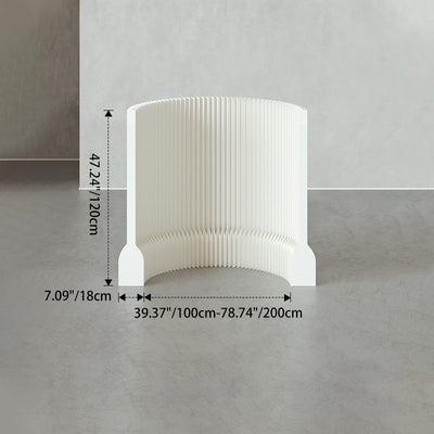 Modern Art Deco Rectangular Kraft Paper Acrylic Extendable Room Divider For Living Room