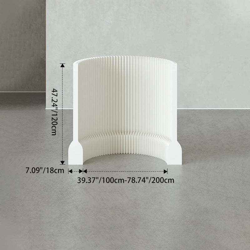 Modern Art Deco Rectangular Kraft Paper Acrylic Extendable Room Divider For Living Room