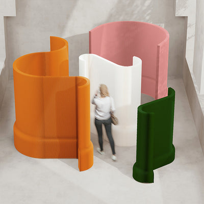 Modern Art Deco Rectangular Kraft Paper Acrylic Extendable Room Divider For Living Room