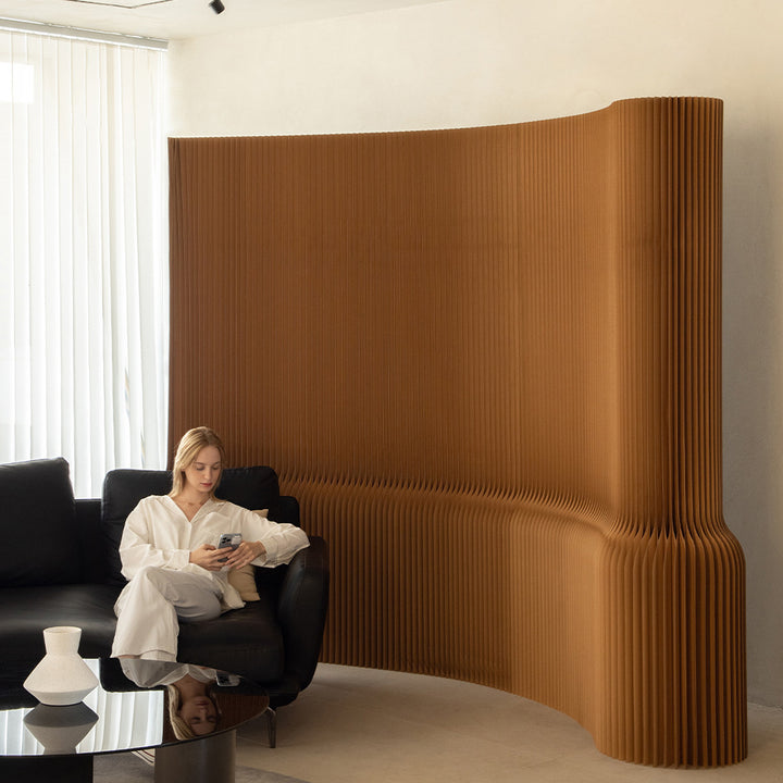 Moderner Art-Déco-Rechteckiger Kraftpapier-Acryl-Erweiterbarer Raumteiler Für Wohnzimmer 