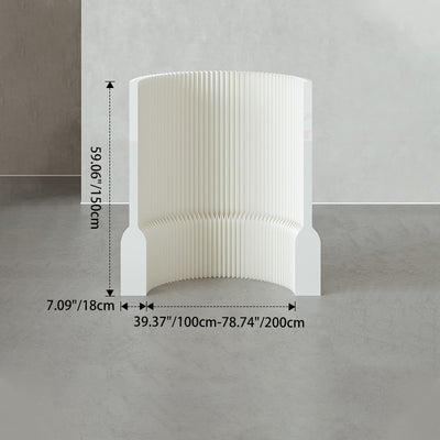 Modern Art Deco Rectangular Kraft Paper Acrylic Extendable Room Divider For Living Room