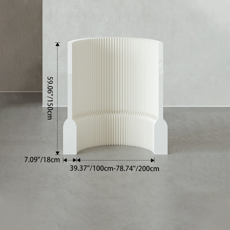 Modern Art Deco Rectangular Kraft Paper Acrylic Extendable Room Divider For Living Room