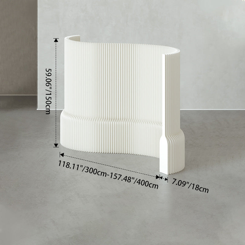 Modern Art Deco Rectangular Kraft Paper Acrylic Extendable Room Divider For Living Room