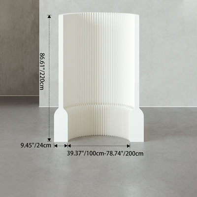 Modern Art Deco Rectangular Kraft Paper Acrylic Extendable Room Divider For Living Room