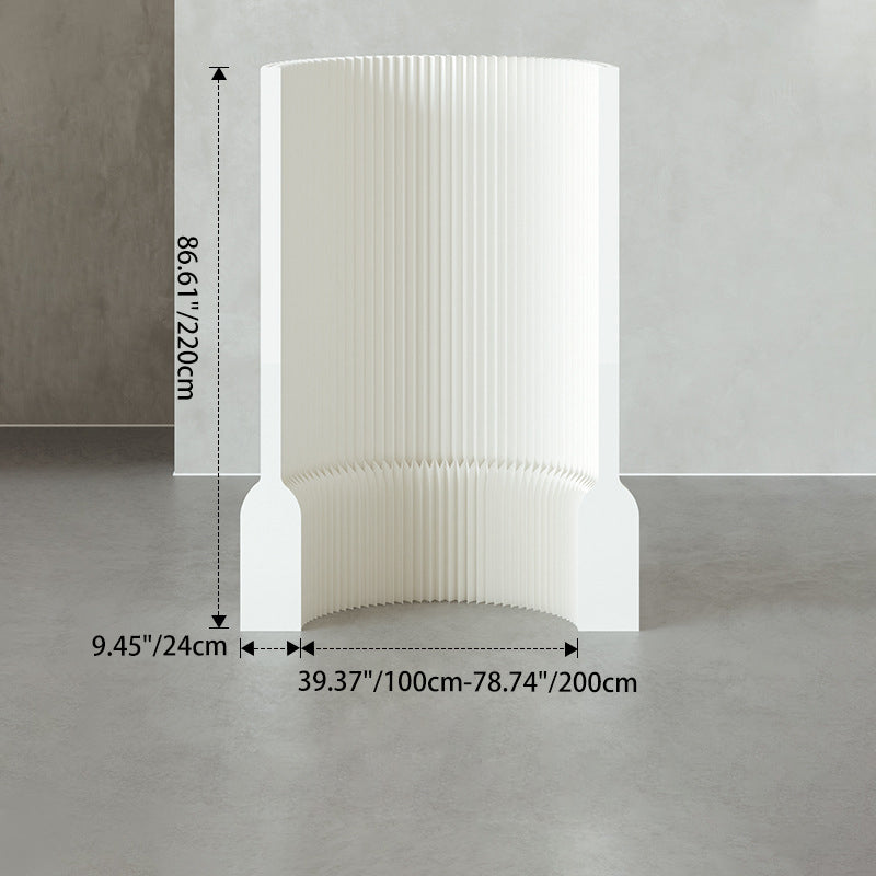 Modern Art Deco Rectangular Kraft Paper Acrylic Extendable Room Divider For Living Room