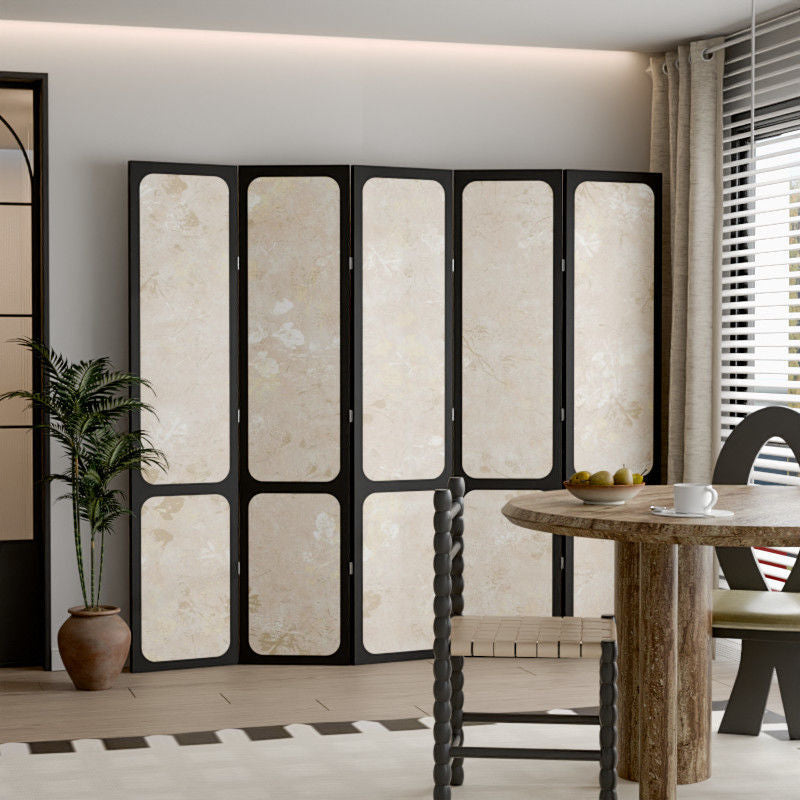 Traditional French Rectangular Fir Wood Solid Wood Plywood Cotton Canvas Room Divider For Living Room