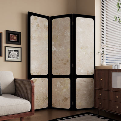 Traditional French Rectangular Fir Wood Solid Wood Plywood Cotton Canvas Room Divider For Living Room