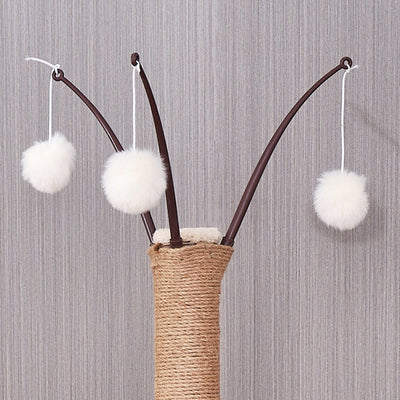 Contemporary Scandinavian Rectangular Medium-Density Fiberboard Acrylic Multi-Functional Cat Tree For Living Room