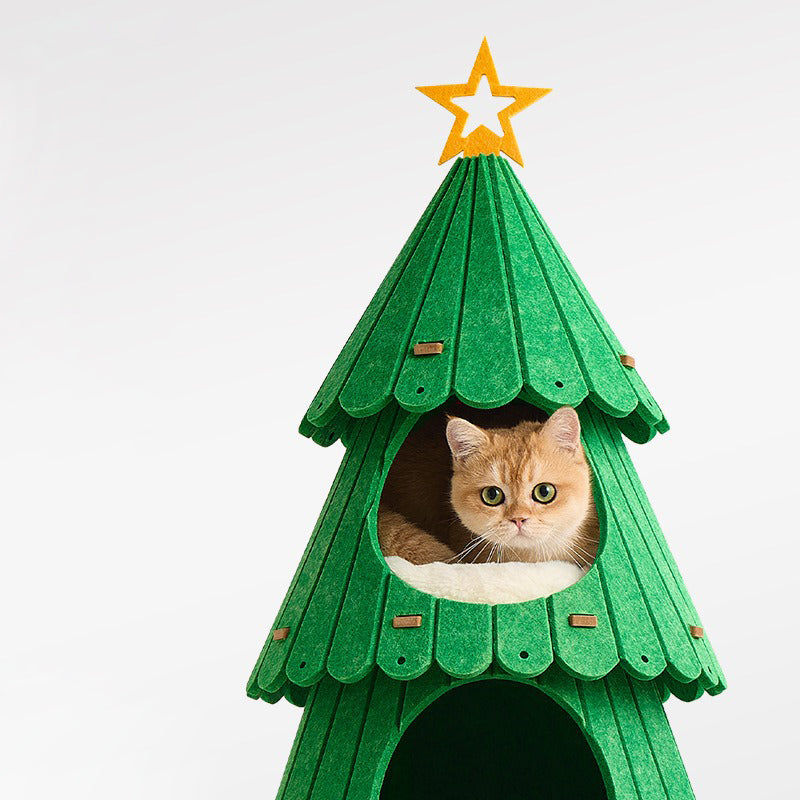 Arbre à chat contemporain en forme d&