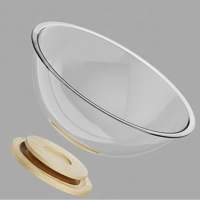 Contemporary Creative Round Pine Wood Board Acrylic Cat Bed For Bedroom