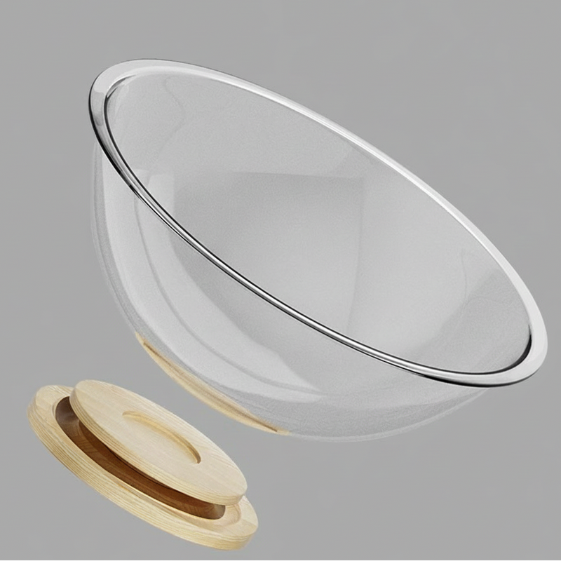 Contemporary Creative Round Pine Wood Board Acrylic Cat Bed For Bedroom