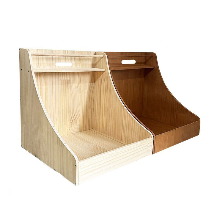 Traditional Vintage Rectangular Fabric Pine Wood Storage Cat Bed For Bedroom