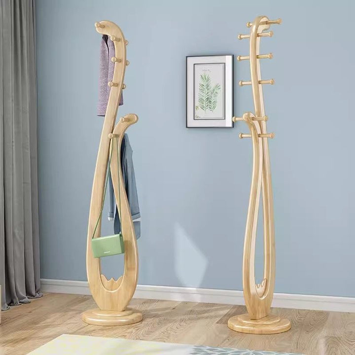 Árbol de pasillo vintage de madera maciza de caucho en forma de pipa redonda china tradicional para entradas 