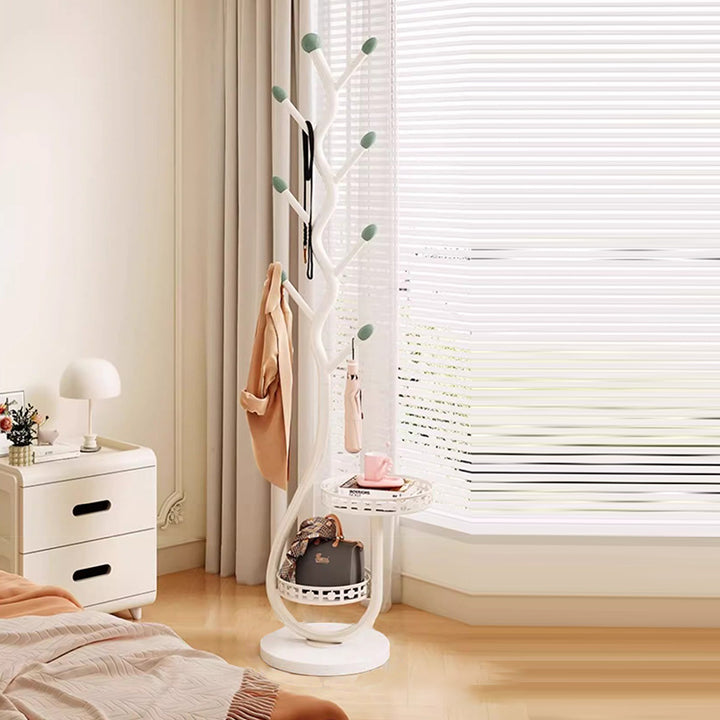 Zeitgenössischer kreativer runder baumförmiger Kohlenstoffstahl-Marmor-Flurbaum für Schlafzimmer &amp; Eingänge 