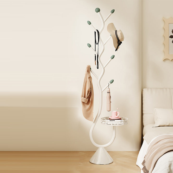 Zeitgenössischer kreativer runder baumförmiger Kohlenstoffstahl-Marmor-Flurbaum für Schlafzimmer &amp; Eingänge 