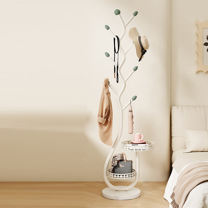 Zeitgenössischer kreativer runder baumförmiger Kohlenstoffstahl-Marmor-Flurbaum für Schlafzimmer &amp; Eingänge 