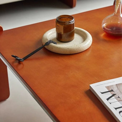 Traditional Vintage Square Multi-Layer Solid Wood Panel Electroplated Iron Coffee Table For Living Room