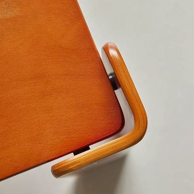 Traditional Vintage Square Multi-Layer Solid Wood Panel Electroplated Iron Coffee Table For Living Room