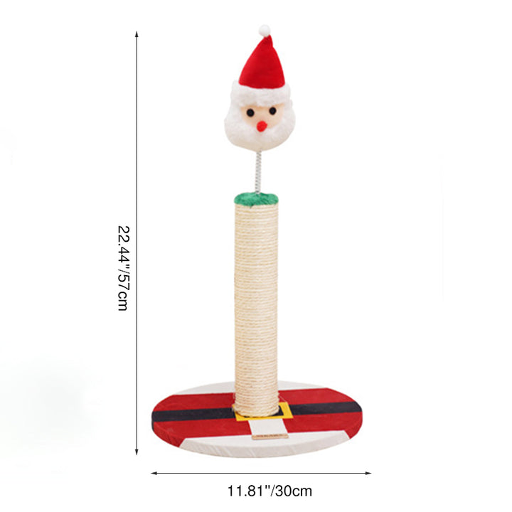 Zeitgenössischer kreativer runder mitteldichter Faserplatten-Sisalstoff-Weihnachts-Kratzbaum für das Schlafzimmer 