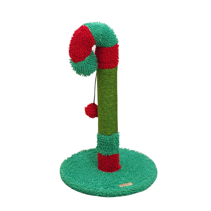 Zeitgenössischer kreativer runder mitteldichter Faserplatten-Sisalstoff-Weihnachts-Kratzbaum für das Schlafzimmer 