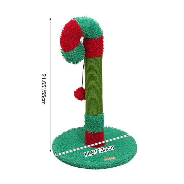Zeitgenössischer kreativer runder mitteldichter Faserplatten-Sisalstoff-Weihnachts-Kratzbaum für das Schlafzimmer 