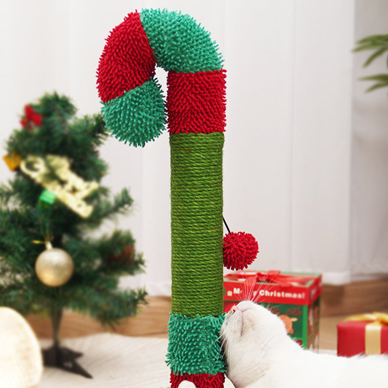 Zeitgenössischer kreativer runder mitteldichter Faserplatten-Sisalstoff-Weihnachts-Kratzbaum für das Schlafzimmer 