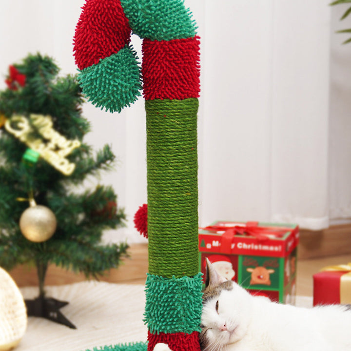 Zeitgenössischer kreativer runder mitteldichter Faserplatten-Sisalstoff-Weihnachts-Kratzbaum für das Schlafzimmer 