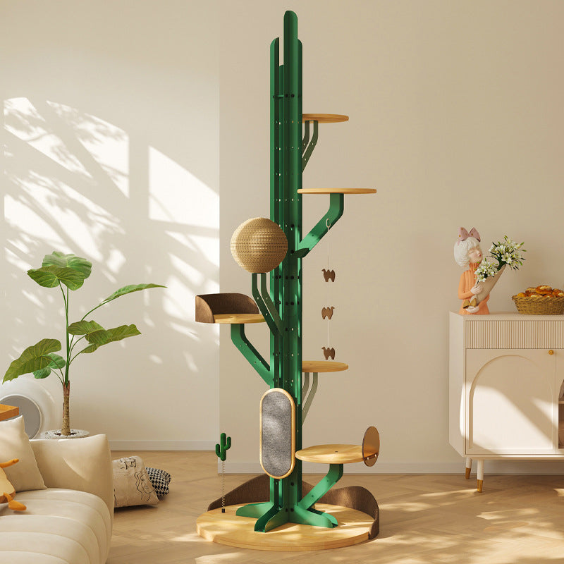 Zeitgenössischer kreativer runder Gummibaum Massivholz Kohlenstoffstah –  BulbSquare