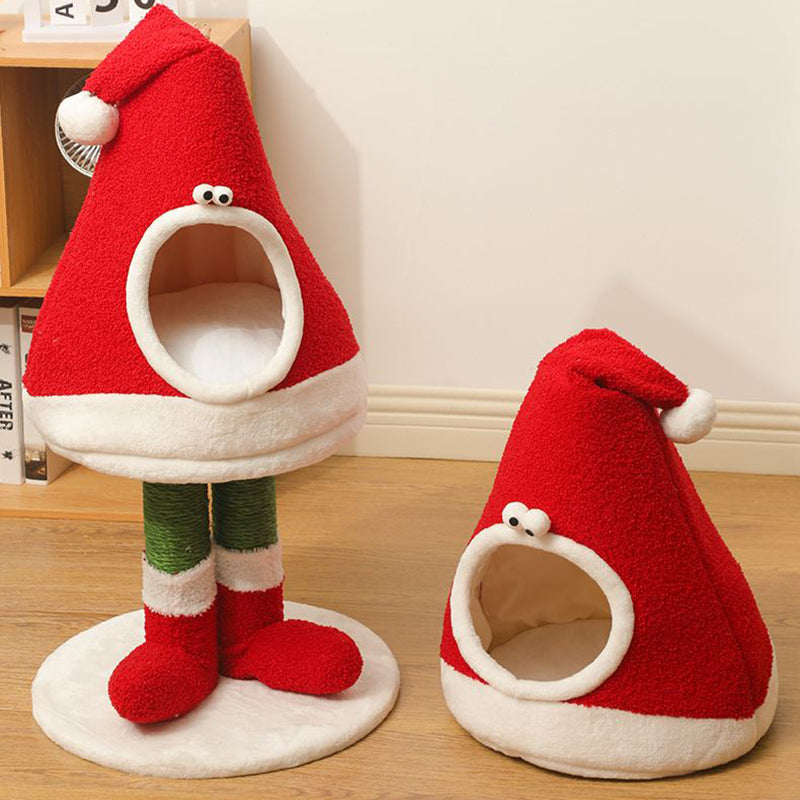 Zeitgenössischer kreativer runder Weihnachtsmannmützen-förmiger Faux-P –  BulbSquare