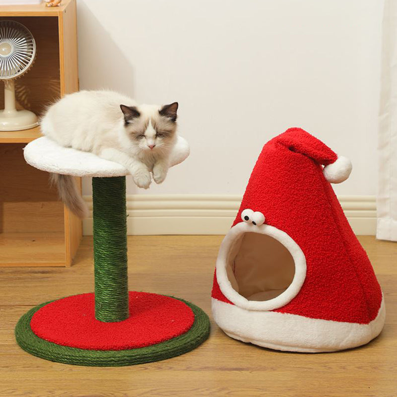 Zeitgenössischer kreativer runder Weihnachtsmannmützen-förmiger Faux-P –  BulbSquare