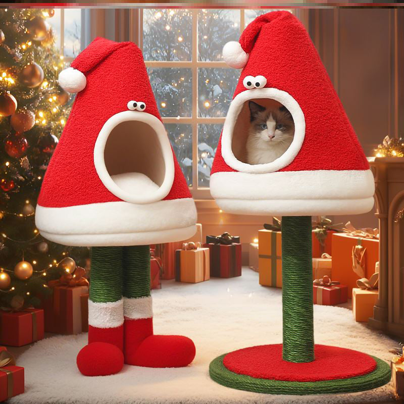 Zeitgenssischer kreativer runder Weihnachtsmannmtzen-frmiger Faux-P   BulbSquare