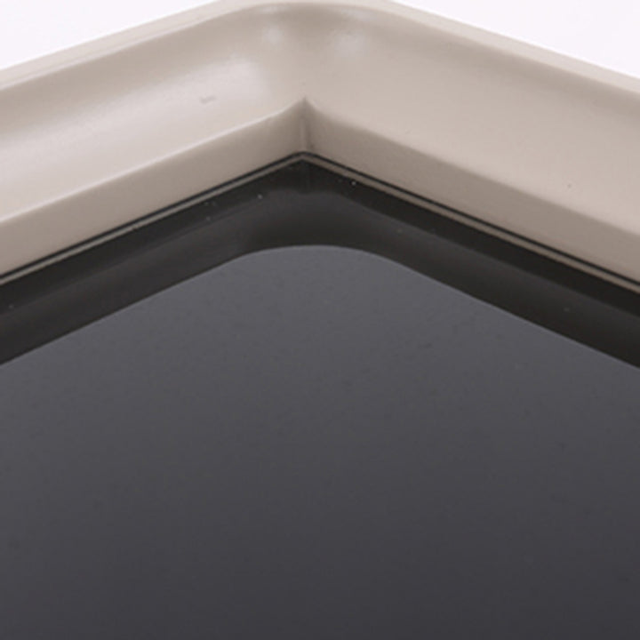 Table de chevet beige minimaliste moderne : plateau en verre trempé noir - table de chevet à deux tiroirs pour la chambre 