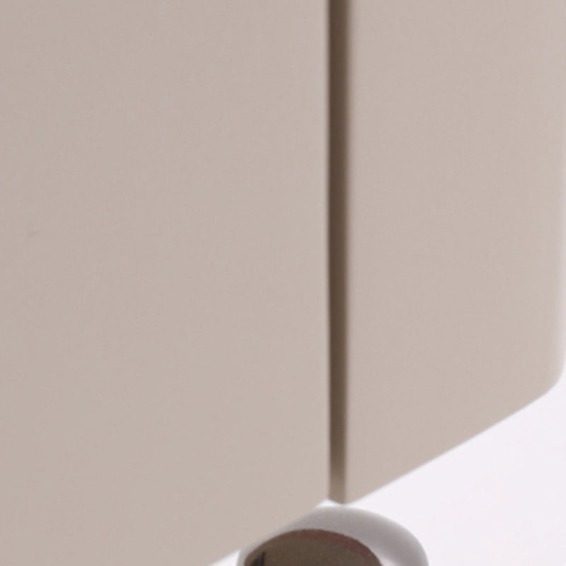 Table de chevet beige minimaliste moderne : plateau en verre trempé noir - table de chevet à deux tiroirs pour la chambre 