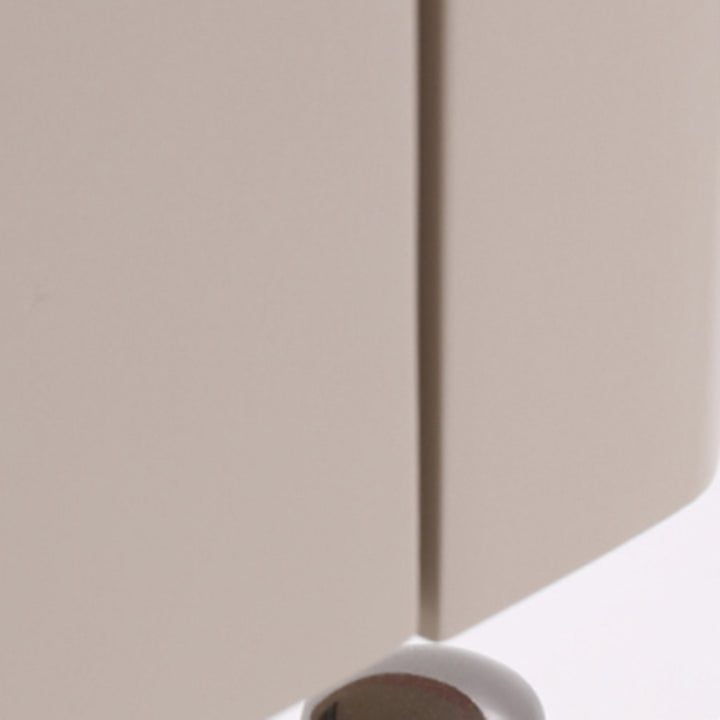 Table de chevet beige minimaliste moderne : plateau en verre trempé noir - table de chevet à deux tiroirs pour la chambre 