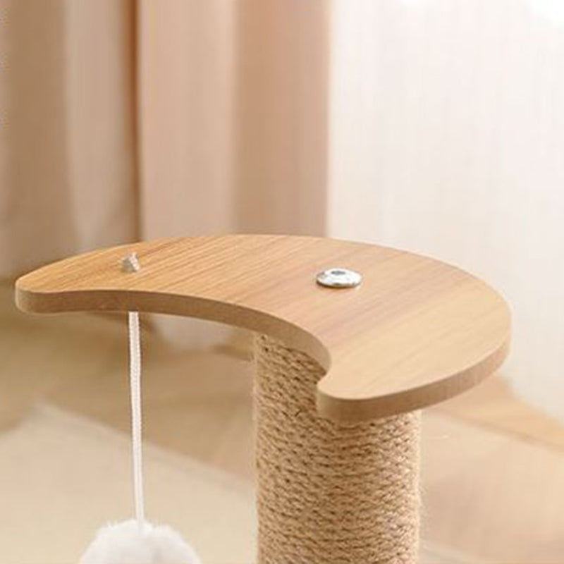 Zeitgenössischer kreativer runder mitteldichter Faserplatte Sisal Acryl multifunktionaler Kratzbaum für das Schlafzimmer 