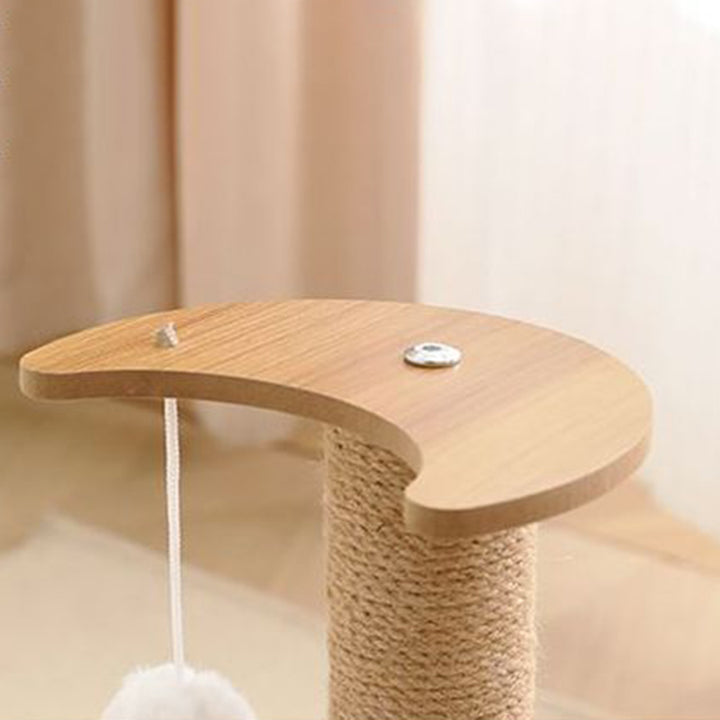 Zeitgenössischer kreativer runder mitteldichter Faserplatte Sisal Acryl multifunktionaler Kratzbaum für das Schlafzimmer 