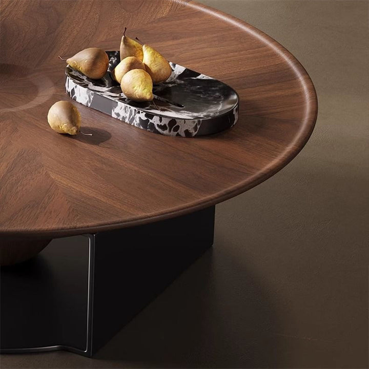 Modern Luxury Round Stainless Steel Medium-Density Fiberboard Fiberglass Tempered Glass Coffee Table Set 1-Tier For Living Room