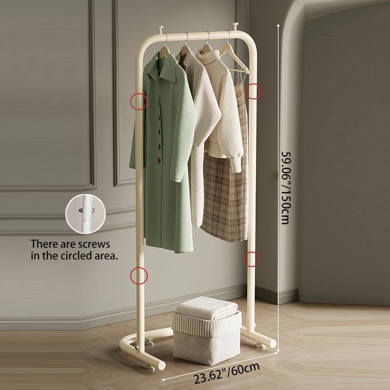 Contemporary Scandinavian Rectangular Stainless Steel Hall Tree For Bedroom