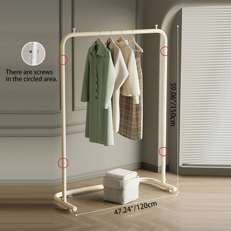 Contemporary Scandinavian Rectangular Stainless Steel Hall Tree For Bedroom